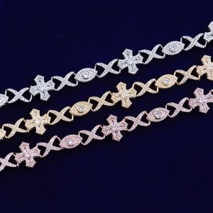 Nuevo Estilo Pulsera Cubana de Plata S925 con Diamantes VVS y Moissanita, Elegante para Fiestas Unisex - Product Image 3