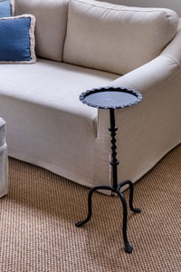 Table basse moderne en laiton avec plateau en marbre, structure en métal, design contemporain, meubles de salon, fabrication artisanale, minimaliste, Uttar Pradesh - Product Image 4