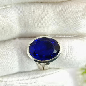 Anillo de Tanzanita, Plata 925, Anillo Azul Hecho a Mano, Joyería Elegante, Anillo Delicado - Product Image 6