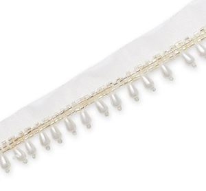 Tela de Encaje de Lujo Ecológica con Bordado Floral, Lentejuelas y Cuentas, Adorno de Guipur para Vestidos de Novia y Diseños de Alta Costura - Product Image 1