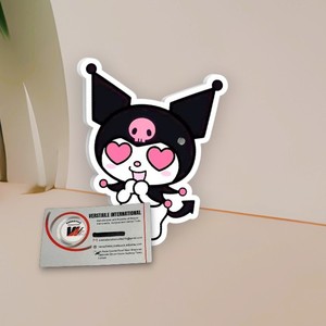 Extensions de cils magnétiques personnalisées Kuromi de haute qualité, outil de beauté en acrylique, Hello Kitty, cœur, fleur, diamant, carré - Product Image 4