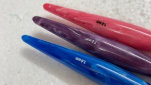 เข็มโครเชต์ไม้ลายหินอ่อน น้ำหนักเบา ขนาด 2 มม.-10 มม. จับถนัดมือ เหมาะสำหรับงานถักไหมพรม DIY - Product Image 4