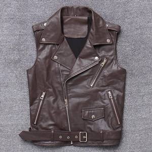 Gilet de moto en cuir coupe-vent grande taille personnalisé pour la course et la sécurité, pour pilotes professionnels hommes 2026 Fabriqué au Pakistan - Product Image 2