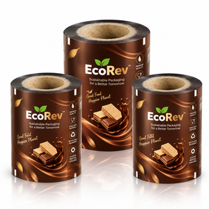 Food Grade Laminated <b>Roll</b> <b>Film</b> Transparent Glossy Eco-Friendly Packaging for Chocolate Custom Digital Printing Available EcoRev - Product Image 6