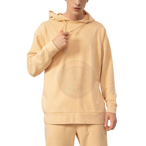 Sweat-shirt à capuche épais pour homme en molleton de coton brossé, coupe décontractée, idéal pour la mode urbaine et le confort quotidien - Product Image 5