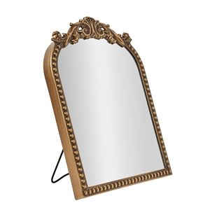 Specchio da Tavolo Regolabile con Supporto, 24,8 cm x 30,5 cm, Cornice Dorata in Filigrana - Product Image 1