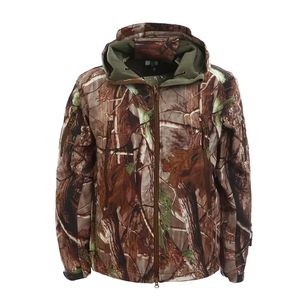 <b>Men's</b> Camouflage <b>Safari</b> Tactical <b>Jacket</b> Waterproof Stand Collar Regular Fit Polyester Outdoor Tactical Coat Autumn Wear - Product Image 5