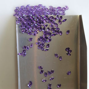 Ametista Natural Africana, Corte Marquesa de 3x2MM, Color Púrpura Intenso, Gema Suelta de la Mejor Calidad para Joyería, Gemas de Red Mountain - Product Image 2