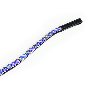 Nouvelle conception de bandeau de dressage en cuir orné de cristaux, accessoires pour chevaux, provenant d'un fournisseur indien à prix abordable - Product Image 1