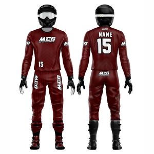 Ensemble de vêtements de motocross personnalisés, respirants, à séchage rapide, en polyester, avec logo d'équipe/marque personnalisé, unisexe, adulte, moto - Product Image 1