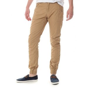 Pantalones Chinos Tejidos Color Bronceado de Corte Ajustado para Hombre - Pantalones Casuales Cómodos y Elegantes para Oficina, Trabajo y Uso Diario - Ligeros y Modernos - Product Image 3
