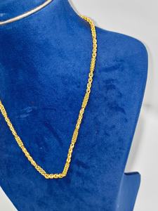 Cadena Bahubali de Oro Sólido de 22K, Collar Clásico de Eslabones, Joyería Fina para Uso Diario, Regalo Unisex para Bodas y Fiestas - Product Image 3