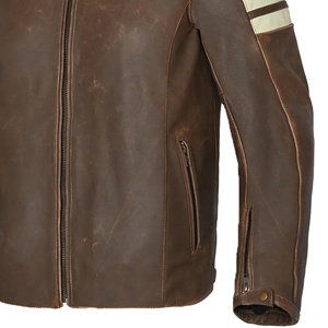 Chaquetas de cuero de moto de alta calidad, chaquetas de motorista impermeables para motocicleta con logotipo personalizado de carreras de cuero genuino hechas a medida - Product Image 5