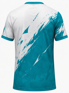 Camiseta Deportiva para Hombre, Manga Corta, Cuello Redondo, Secado Rápido, 100% Poliéster, Tejido de Punto, Estampado por Sublimación, Patrón Geométrico, Corte Regular - Product Image 2