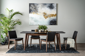 High Pressure Laminated Expandable Rectangular Wooden Dining <b>Table</b> <b>Space</b> <b>Saving</b> Modern Home Furniture Apartment 6 Seater - Product Image 6