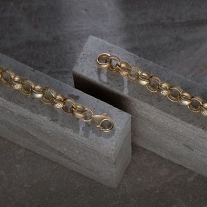 Cadena de Oro Amarillo Macizo Tipo Belcher Rolo, Joyería de Lujo para Hombres y Mujeres - Product Image 3