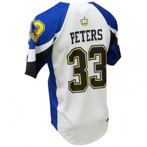 Maillot de baseball personnalisé à manches raglan contrastées, col Henley, 100 % polyester, anti-humidité, respirant, fabricant OEM en gros - Product Image 5