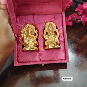 Luxury Jaipurios Ganesha Lakshmi Idol <b>Gift</b> <b>Set</b> Velvet Box German Silver Handmade 4-Inch UV Printed Thanksgiving Religious <b>Set</b> - Product Image 3