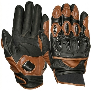 Guantes de Motocicleta de Cuero de Alta Calidad, Guantes de Protección para Motociclistas, Guantes de Carreras con Dedos Completos - Product Image 6