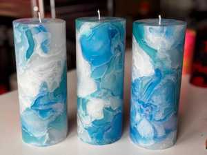 แม่พิมพ์เรซิ่นสำหรับเชิงเทียนรูปดอกบัวหลายชั้นหลายขนาด รุ่นใหม่ ดีไซน์อาร์ตเดโค สำหรับตกแต่ง เทียนหอมสำหรับเทศกาลดีวาลี - Product Image 3