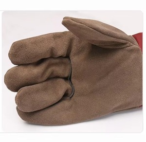 Leather Cow Split Leather <b>Long</b> Welding Working <b>Gloves</b> - Product Image 6