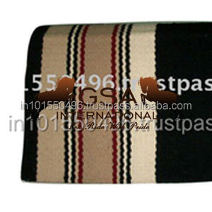 Manta de Silla de Montar Hecha a Mano 100% Lana de Nueva Zelanda 34 X 36 Manta de Silla de Montar Occidental Personalizada con Patrón de Rayas Mantas y Almohadillas para Silla de Montar - Product Image 4