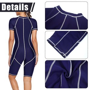 Maillot de bain une pièce pour femme, nouveau design, couleur unie, pour la compétition, avec service OEM, vêtements de sport, vêtements d'extérieur - Product Image 6