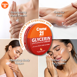 Crema Creme 21 con Glicerina 125ml, Hidratación Profunda para Piel Seca y Áspera - Product Image 6