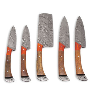 Juego de Cuchillos de Chef de Acero de Damasco Hechos a Mano con Funda de Cuero, Juego de Cuchillos de Cocina Profesionales para Chefs y Entusiastas de la Cocina - Product Image 4