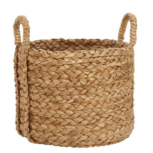 Water Hyacinth <b>Basket</b> Handmade Lightweight Decorative <b>Storage</b> Natural Rustic Style Eco Friendly For Home Organization - Product Image 4
