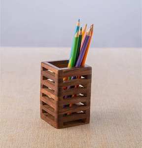 Wooden Pencil case Desktop Stationery Storage <b>Box</b> - Product Image 2