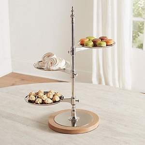Soporte grande de metal para exhibir pasteles, cupcakes y postres en buffets y servicios de catering. - Product Image 6