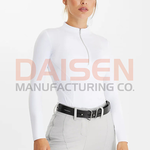Ladies Equestrian Riding Apparel <b>Long</b> <b>Sleeve</b> Lightweight Shirt Breathable Fabric Ideal for Sports Activities - Product Image 6