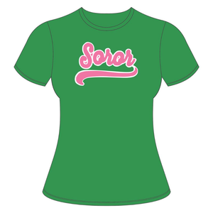 Camiseta Ecológica para Mujer, Verde y Rosa, Manga Corta, Secado Rápido, Transpirable, Verano, Casual, Impresión Serigráfica de Diamantes, OEM/ODM - Product Image 1