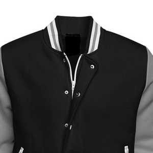 Stonefield Manufacturing Unisex Hooded <b>Waterproof</b> Reversible Varsity <b>Jacket</b> Front Customizable Streetwear Design 100% Wool - Product Image 5