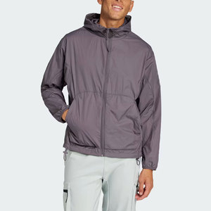 Wholesale Men's High Street Style Winter Windbreaker <b>Jackets</b> Custom Logo on Front Windproof with Stand Collar for Outdoor Work - Product Image 2