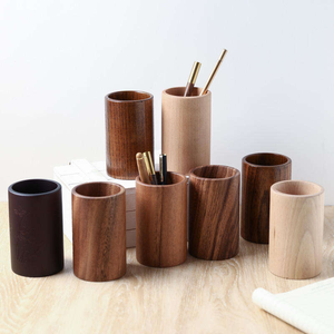 Export Quality Wooden Pen Stand Pencil Holder for Office <b>Desk</b> Storage Organizer Compact <b>Space</b> <b>Saving</b> Design Available For Sale - Product Image 3