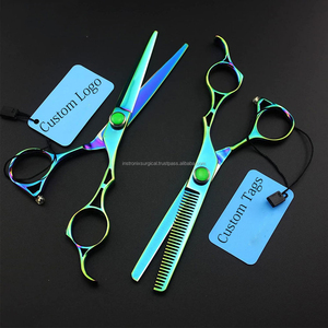 Ciseaux de barbier professionnels en acier inoxydable, lames Supercut affûtées, 5,5 pouces, ciseaux à cheveux pour barbier - Product Image 6