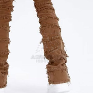 Pantalones Clásicos de Lona de Cintura Media, Ligeros, con Costuras Duraderas, Tacto Suave, para Uso Diario Informal, MOQ Bajo - Product Image 6