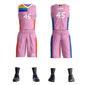Uniformes de Baloncesto Transpirables, Conjunto de Camiseta de Baloncesto Reversible para Hombre y Mujer, Entrenamiento, Secado Rápido, Ligero - Product Image 4