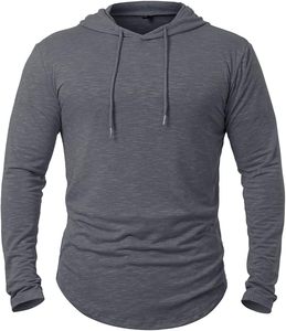 Sweat à capuche pour homme de haute qualité, motif uni, polyester/coton, respirant, écologique, coupe ample, chaud pour l'hiver - Product Image 3