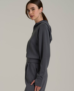 Women's Custom Printed Design Hoodies Winter Breathable Double Zipper 100% Cotton High Quality Plain Dyed Puff Printed 320g - Product Image 3