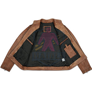 เสื้อแจ็คเก็ตมอเตอร์ไซค์หนังแท้สำหรับผู้ชาย คุณภาพสูง น้ำหนักเบา กันลม กันน้ำ ระบายอากาศได้ดี สีพื้น ขายดี สวมใส่ง่าย เหมาะสำหรับฤดูหนาว - Product Image 5