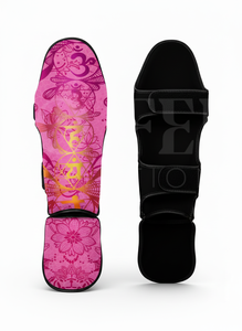 Protections de tibia pour boxe, arts martiaux, entraînement MMA, Muay Thai, Kickboxing, avec design imprimé sur toute la surface, logo personnalisé, design protecteur - Product Image 4