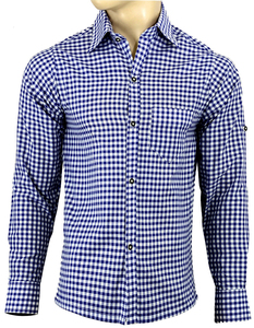 Camisa Casual de Manga Larga con Cuello y Botones para Hombre, Talla Grande, a Cuadros, de Popelina Teñida con Hilo, con Bolsillo, Logotipo Personalizado, Alta Calidad - Product Image 1