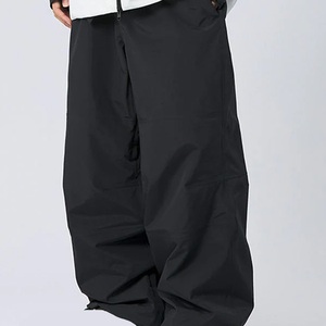 กางเกงลำลองแบบสวมใส่สบาย น้ำหนักเบา ผลิตตามสั่ง สีซีดอ่อน ผ้าโพลีเอสเตอร์/คอตตอน ป้องกันรอยยับ มีเชือกผูกเอว สำหรับทุกเพศ - Product Image 1