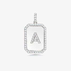 Colgante Minimalista de Lujo con Inicial de Diamante Cultivado en Laboratorio para Mujer, Chapado en Oro Sólido de 14K/18K, Delicado y Elegante, Regalo con Letra, Venta al por Mayor - Product Image 3