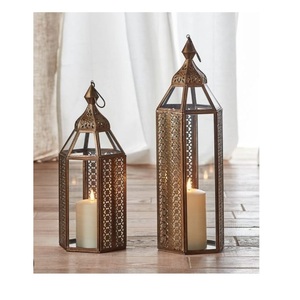 Diseño marroquí para momentos inolvidables. Linterna portavelas vintage más vendida. Linterna colgante de metal para velas. - Product Image 5