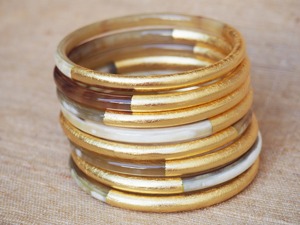 Classic Religious Organic Buffalo Horn <b>Bangles</b> <b>Bracelet</b> Unisex Polished Waterproof Indian Wedding Party Jewelry - Product Image 5