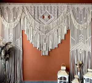 Décoration murale de luxe extra large, toile de fond de mariage bohème, tapisserie en macramé en coton faite à la main pour cérémonie, fête, décoration de la maison - Product Image 6